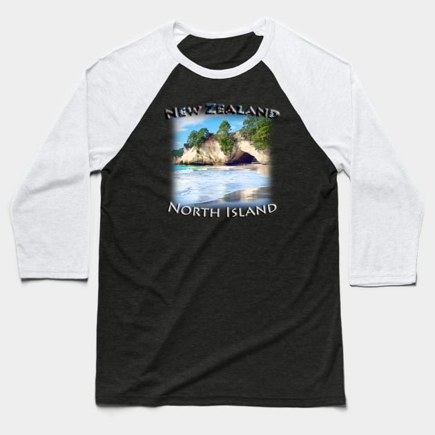 New Zealand - North Island, Coromandel Baseball T-Shirt by TouristMerch